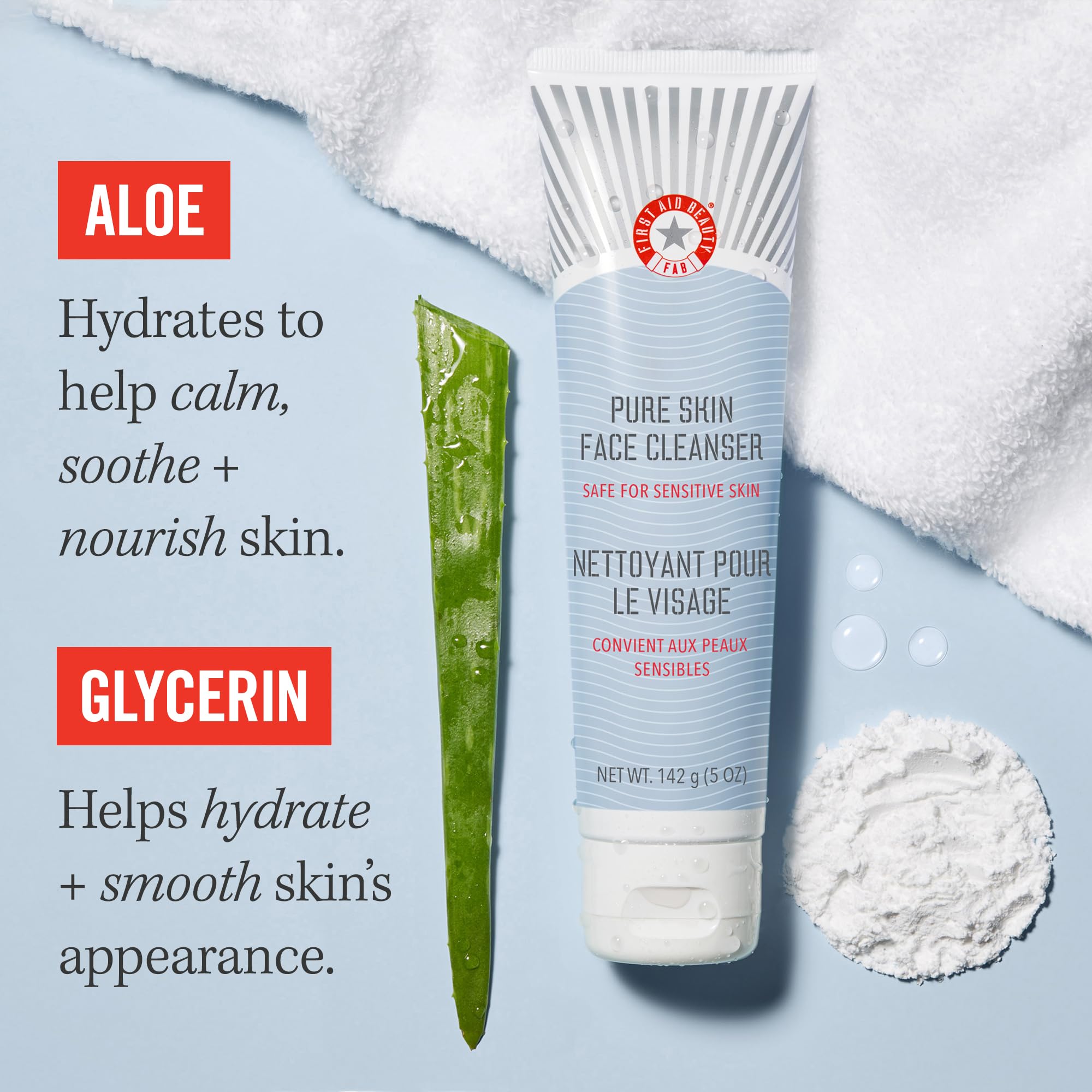 Foto 3 pulgar | Limpiador First Aid Beauty Pure Skin Face 325 Ml Para Piel Sensible - Venta Internacional.