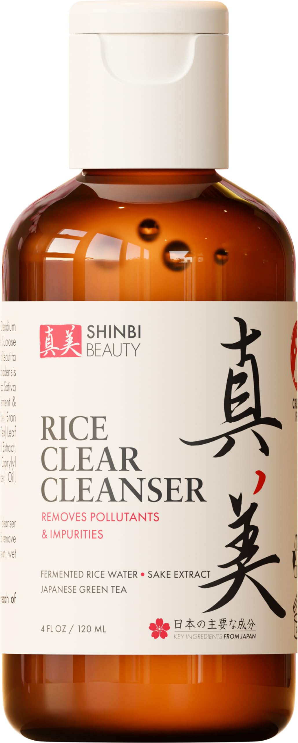 Foto 1 | Jabón Facial Shinbi Beauty, Agua De Arroz Japonés Y Té Verde, 120 Ml - Venta Internacional.