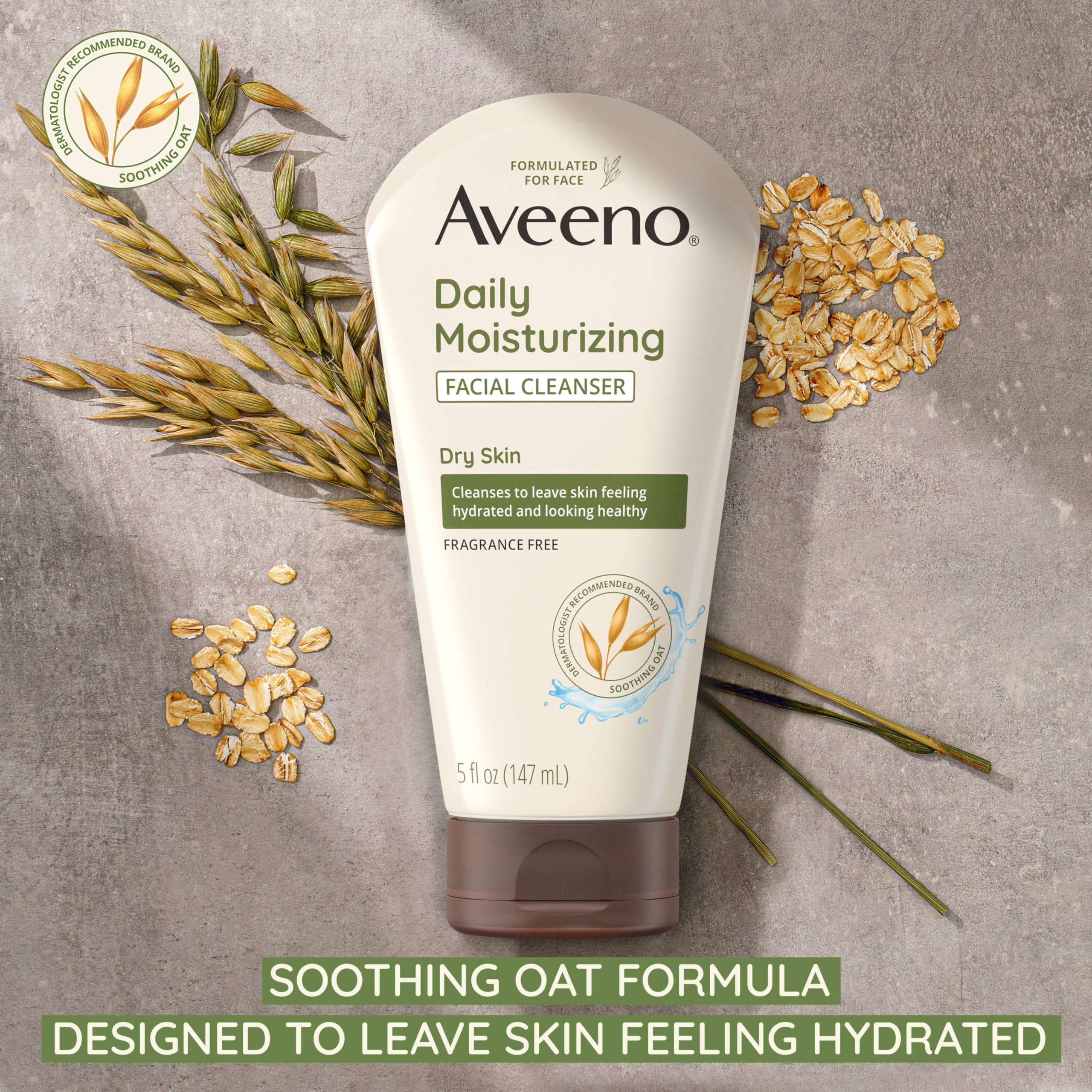 Foto 4 pulgar | Limpiador Facial Aveeno, Hidratante Diario Para Piel Seca, 150 Ml - Venta Internacional.