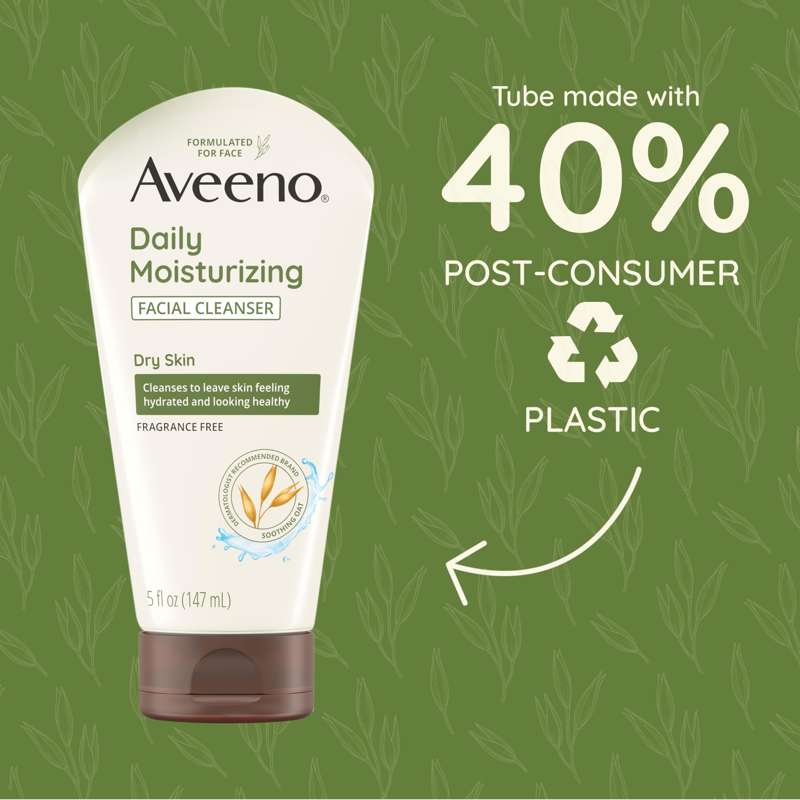 Foto 7 pulgar | Limpiador Facial Aveeno, Hidratante Diario Para Piel Seca, 150 Ml - Venta Internacional.