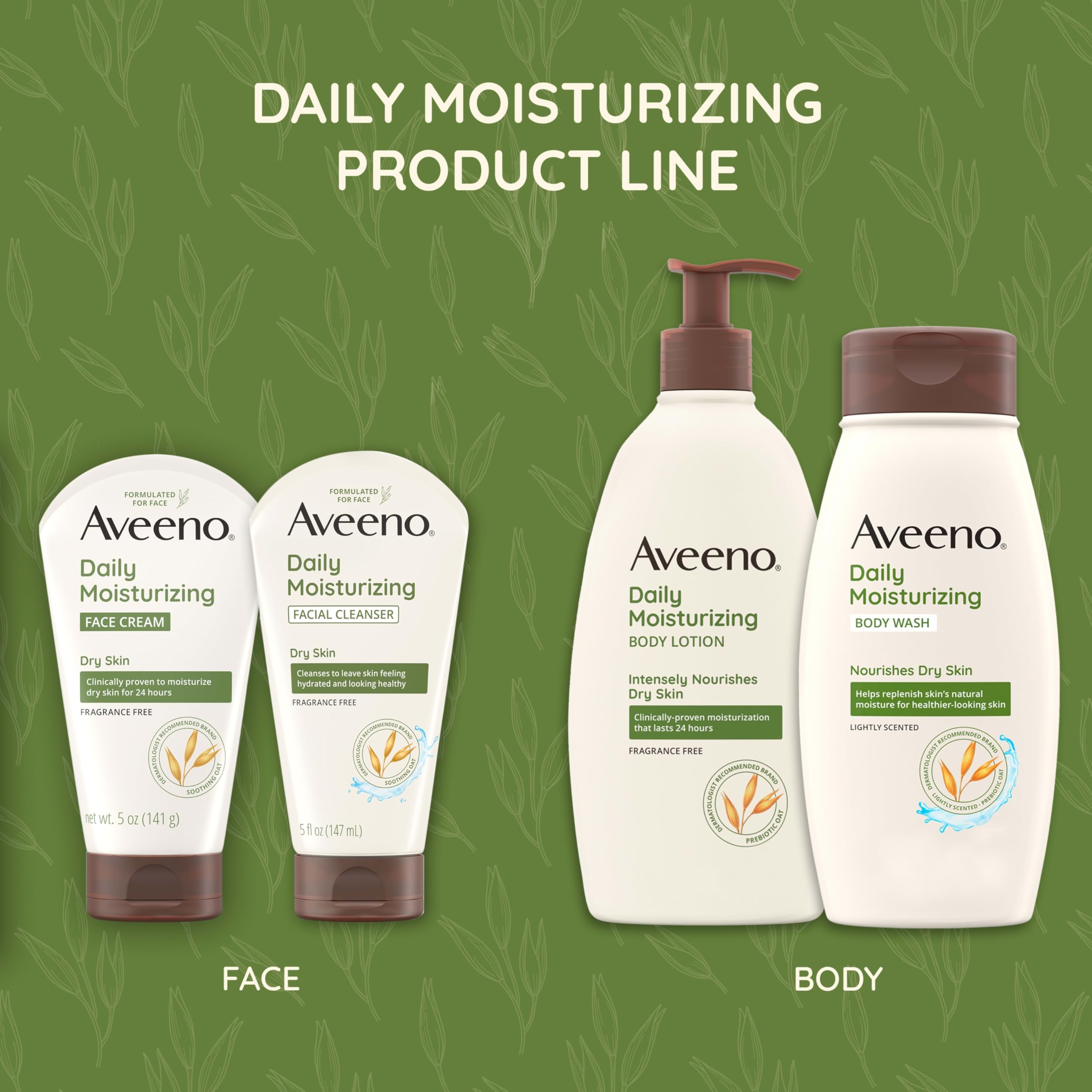 Foto 8 pulgar | Limpiador Facial Aveeno, Hidratante Diario Para Piel Seca, 150 Ml - Venta Internacional.