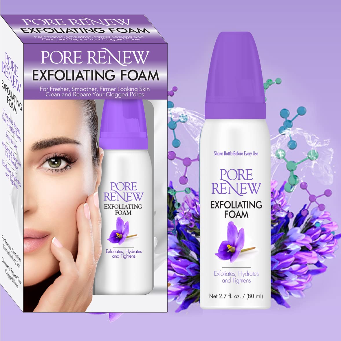 Foto 2 pulgar | Limpiador Facial Emson Pore Renew Espuma Exfoliante 80 Ml - Venta Internacional