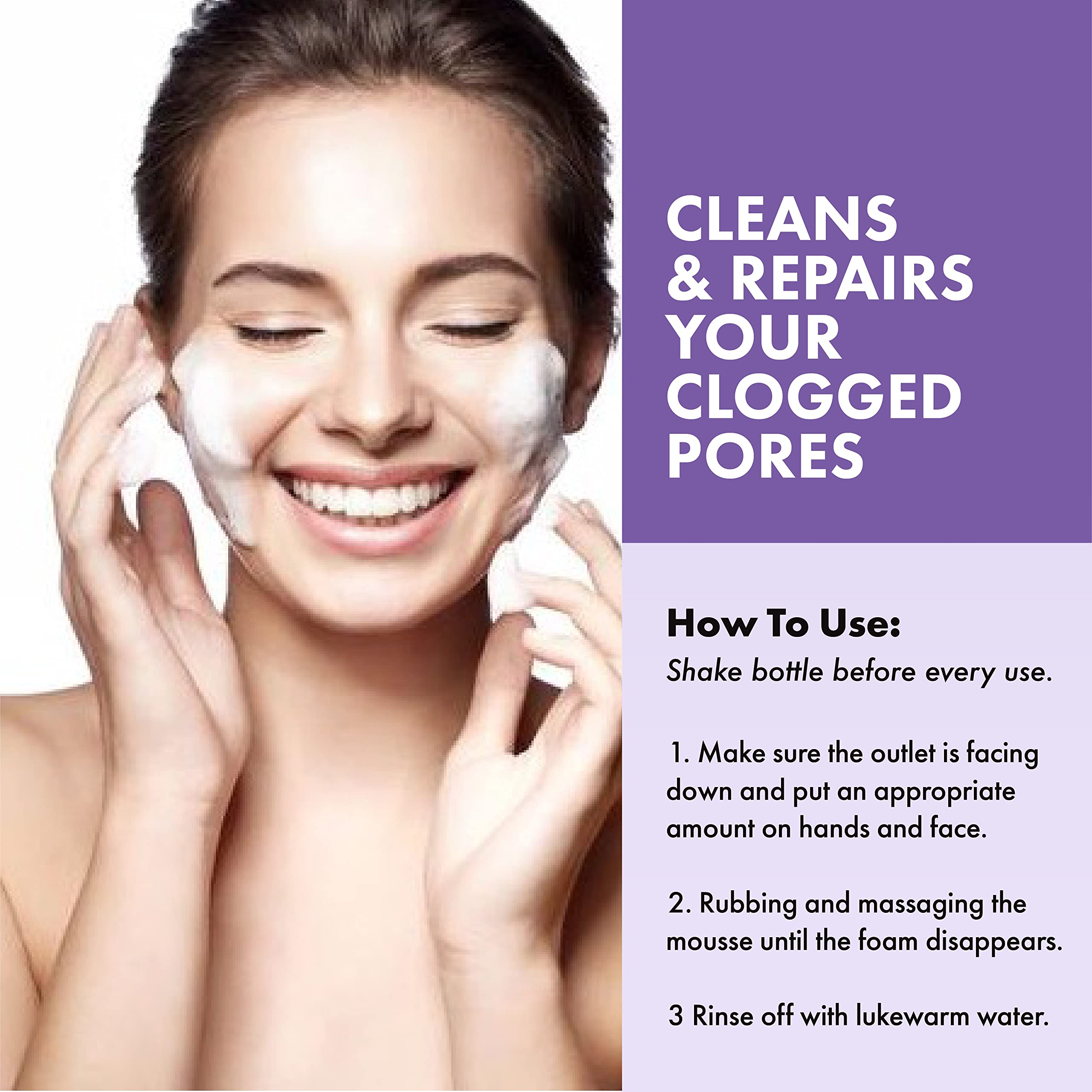 Foto 7 | Limpiador Facial Emson Pore Renew Espuma Exfoliante 80 Ml - Venta Internacional