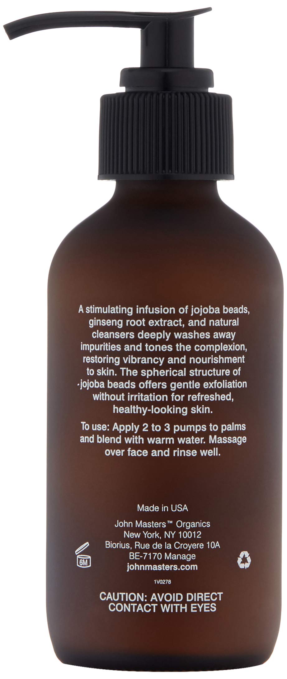 Foto 3 pulgar | Limpiador Facial John Masters Organics Jojoba & Ginseng 100 Ml - Venta Internacional.