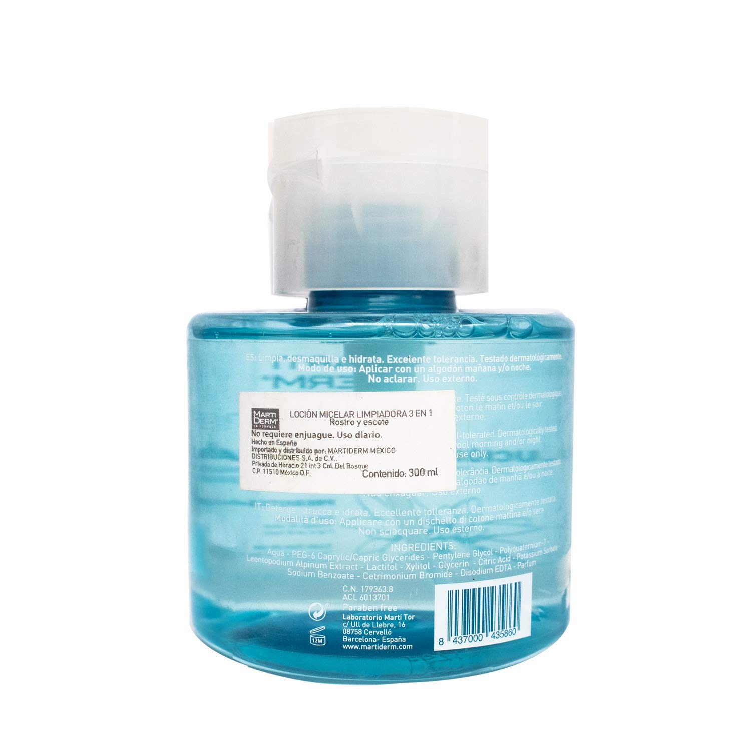 Foto 4 pulgar | Solución Limpiadora Micelar Martiderm 3 En 1 300 Ml - Venta Internacional.