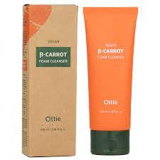 Espuma Limpiadora Ottie Vegan Beta Carrot Para Rostro 150 Ml - Venta Internacional.