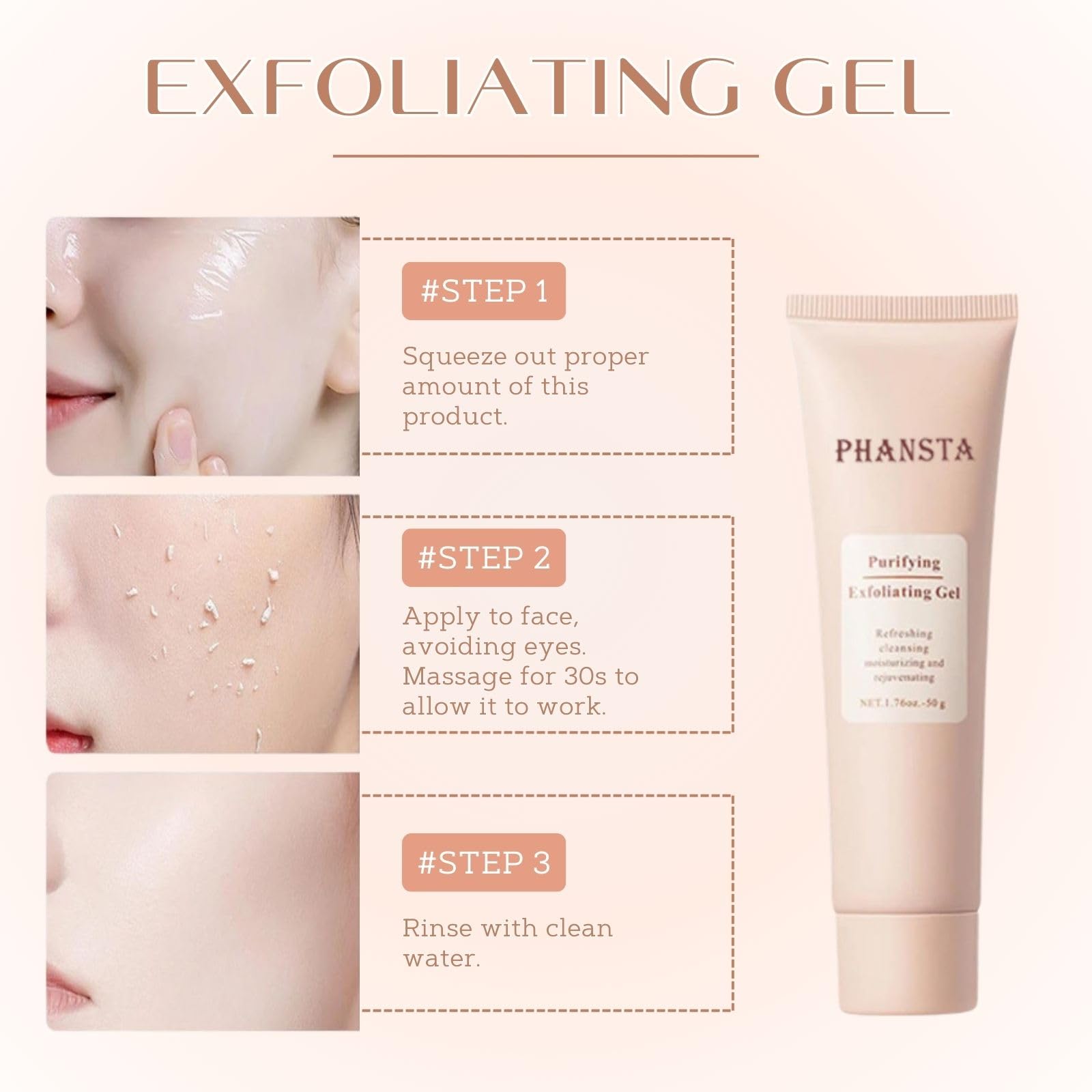 Foto 7 pulgar | Gel Exfoliante, Purificador E Hidratante, 2 Unidades, Para Rostro - Venta Internacional.