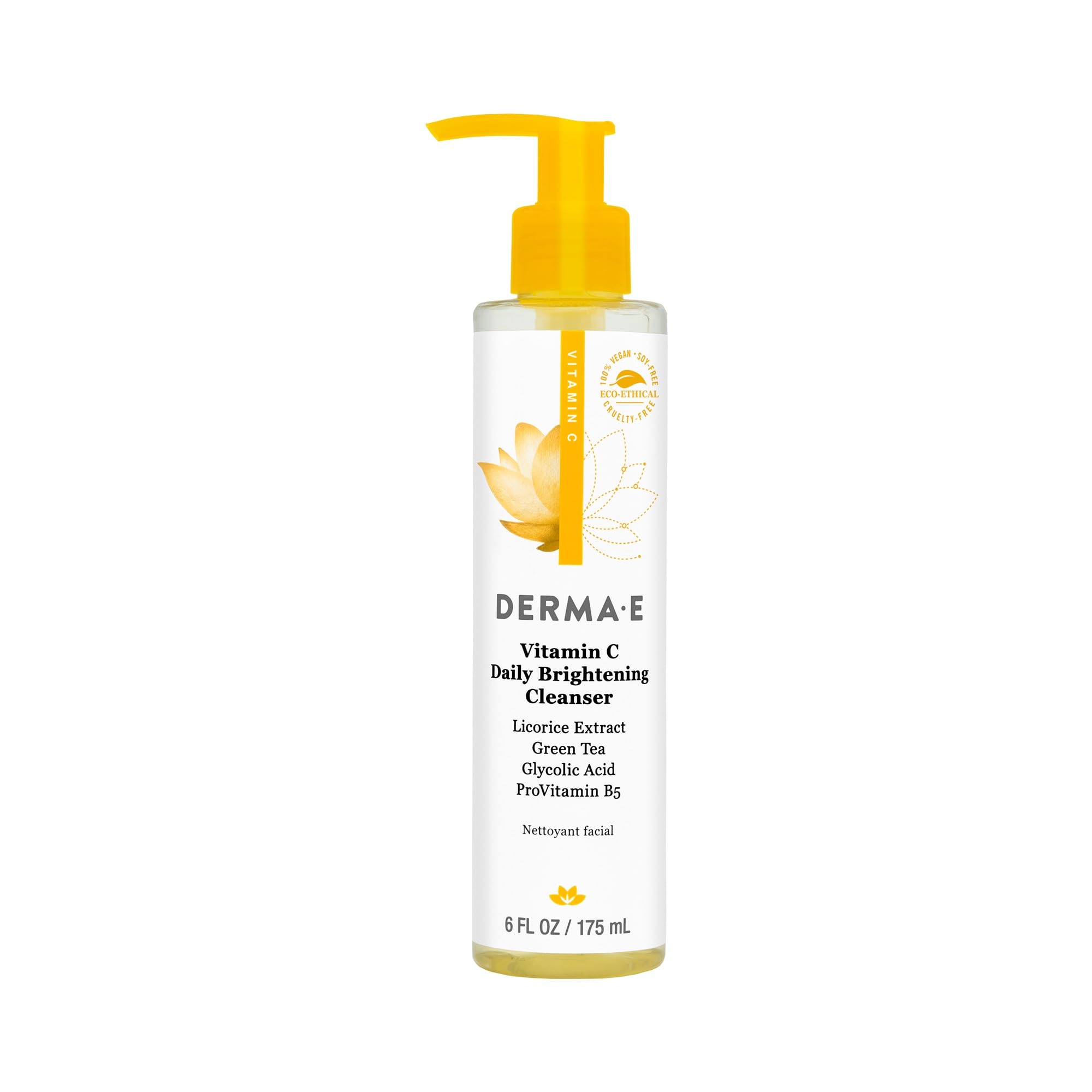 Limpiador Facial Derma E Con Vitamina C, Iluminador Diario, 180 Ml - Venta Internacional.