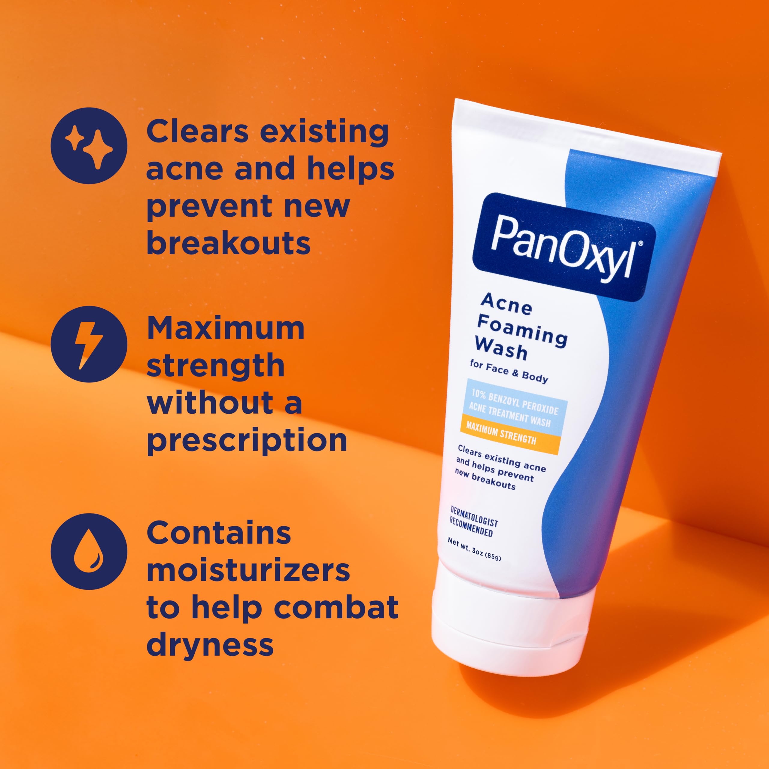 Foto 3 pulgar | Limpiador Facial Panoxyl Acne Foaming Con Peróxido De Benzoilo 10% 90 Ml - Venta Internacional.