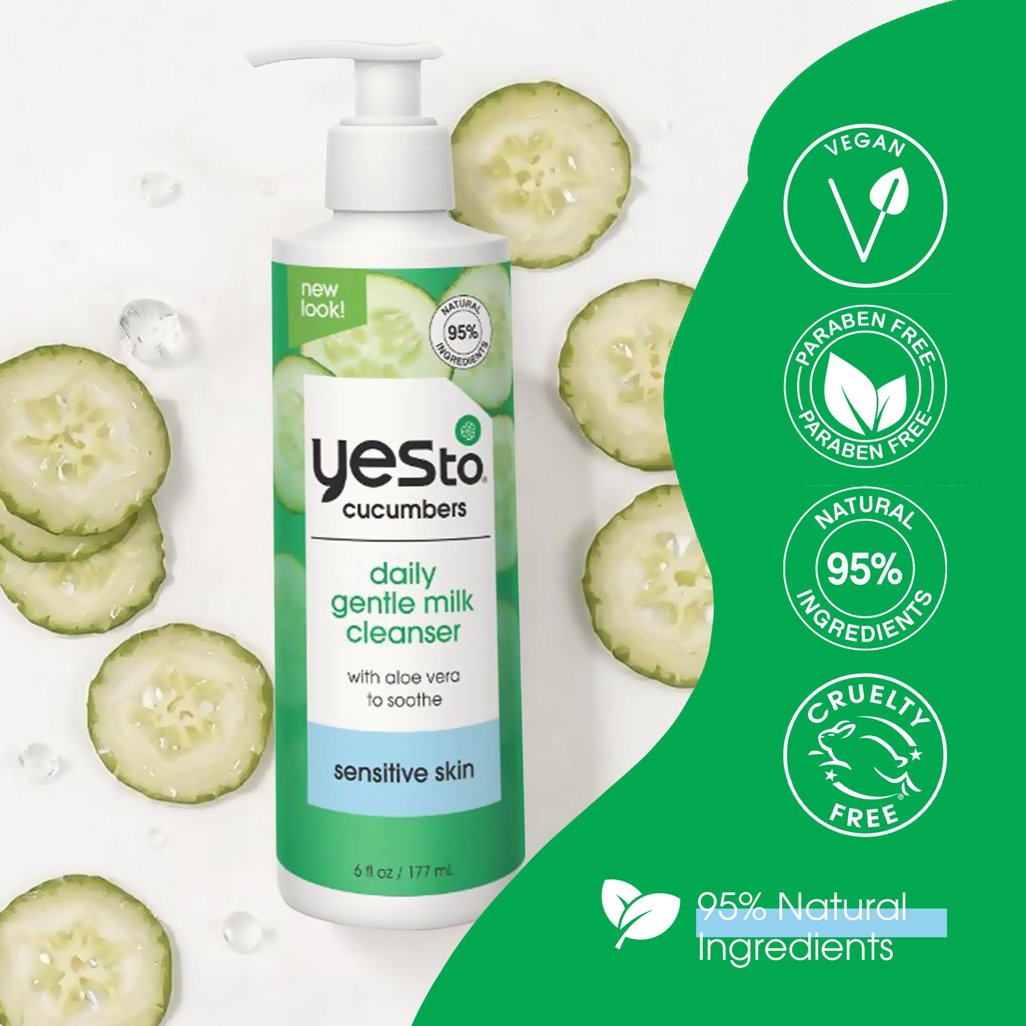 Foto 7 | Limpiador Yes To Cucuminers Daily Gentle Milk 180 Ml, Vegano - Venta Internacional.