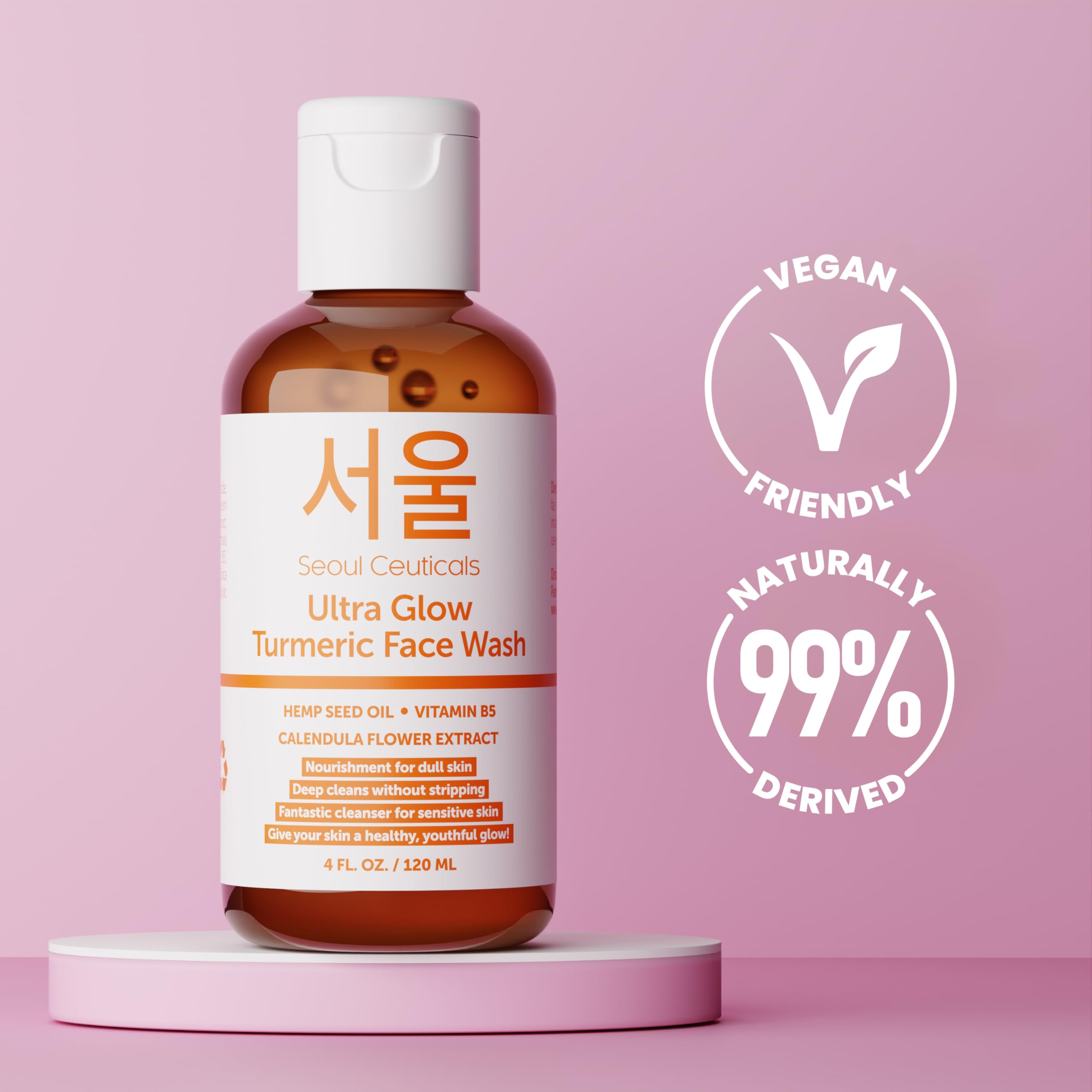 Foto 7 pulgar | Jabón Facial Seoulceuticals, Cúrcuma Coreana, Vegano, 120 Ml - Venta Internacional.