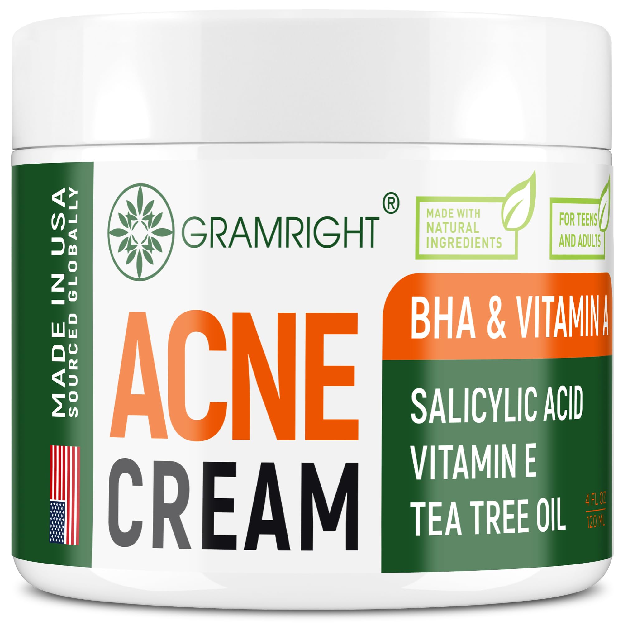 Foto 2 pulgar | Crema Facial Para El Tratamiento Del Acné Gramright Acne Spot Aceite De Árbol De Té - Venta Internacional.