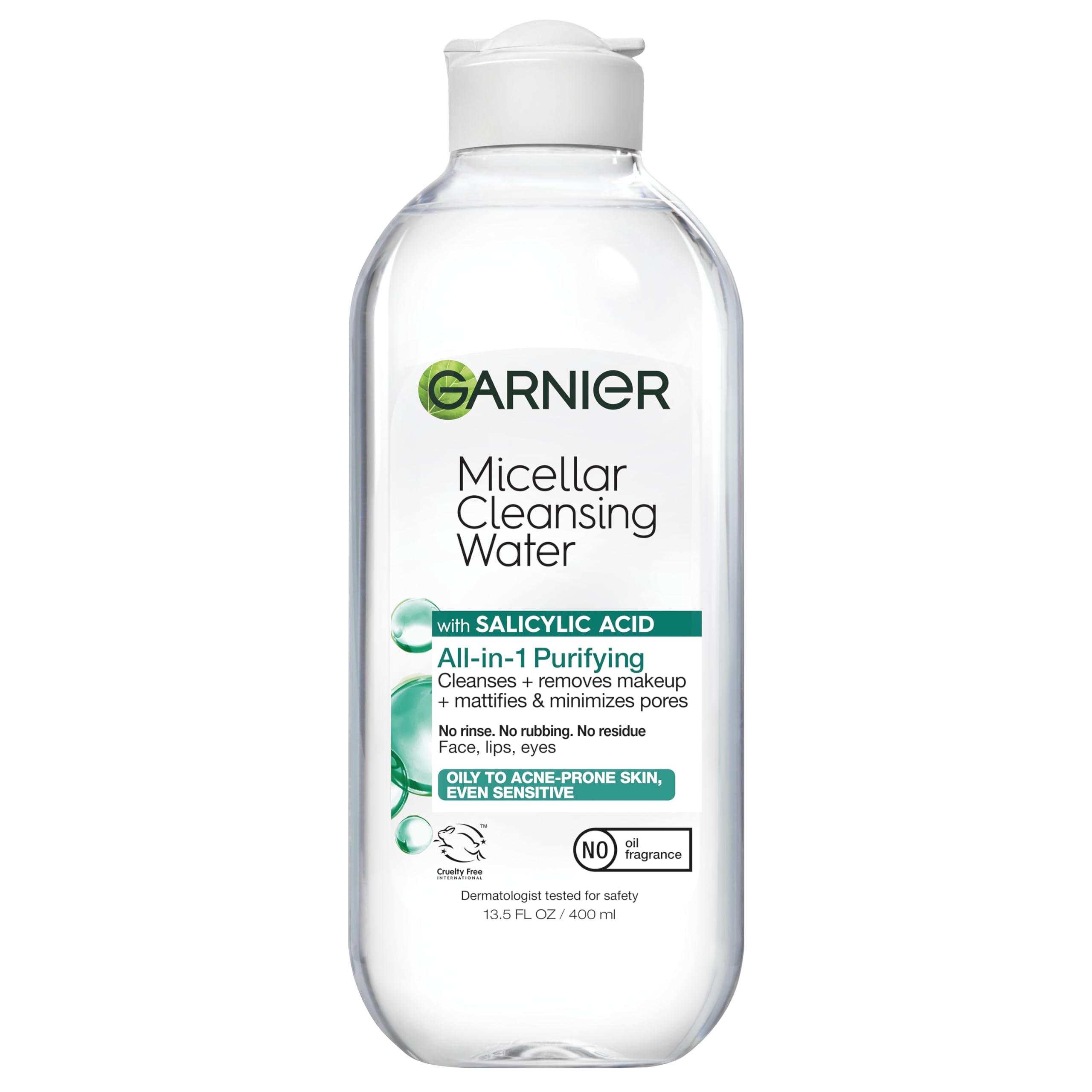 Foto 2 pulgar | Agua Micelar Garnier Con Ácido Salicílico 400 Ml Para Pieles Grasas - Venta Internacional.