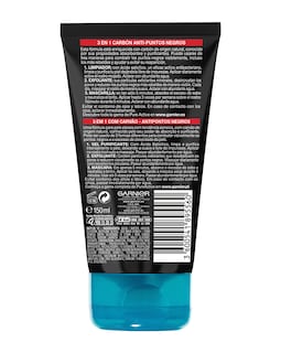 Foto 5 | Limpiador Garnier Pure Active 3 En 1, Carbón Vegetal, 150 Ml - Venta Internacional.