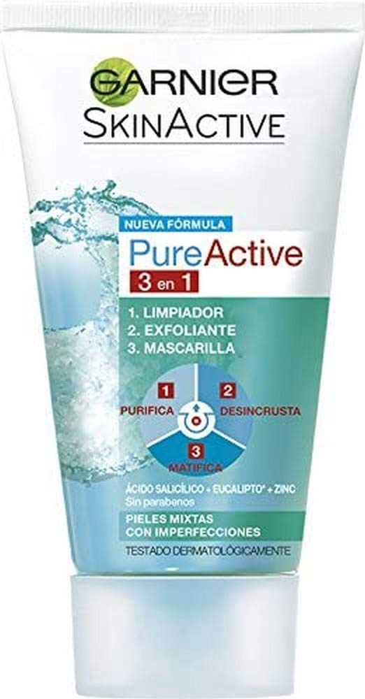 Gel Limpiador Garnier Pure Active 3 En 1 150 Ml - Venta Internacional.