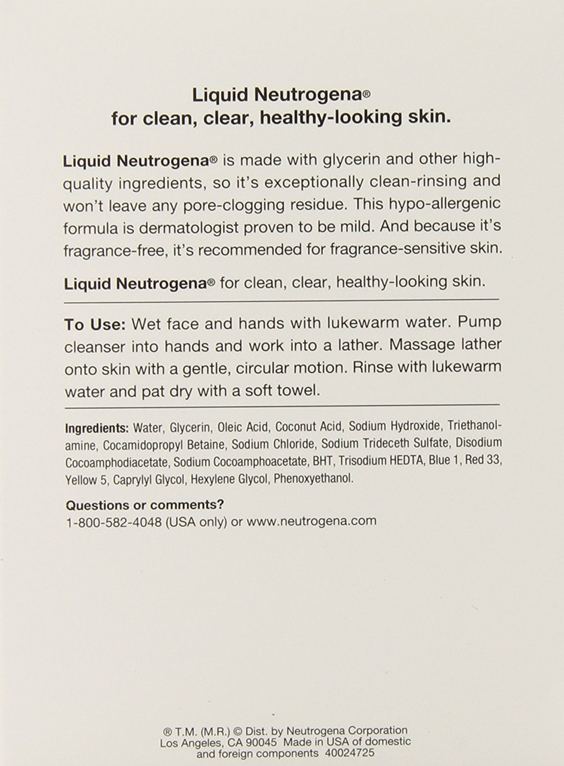 Foto 3 pulgar | Fórmula Limpiadora Facial Neutrogena Liquid 240 Ml (paquete De 3) - Venta Internacional.