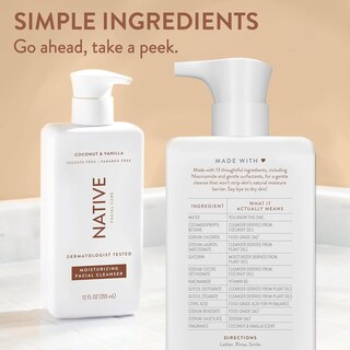 Foto 4 | Limpiador Facial Nativo, Gel De Limpieza Facial Hidratante, 360 Ml (paquete De 2) - Venta Internacional.