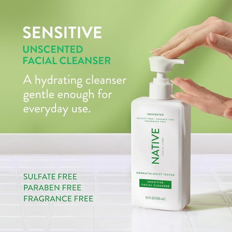 Foto 3 pulgar | Limpiador Facial Native Sensitive Face Wash 360 Ml (paquete De 2) - Venta Internacional.