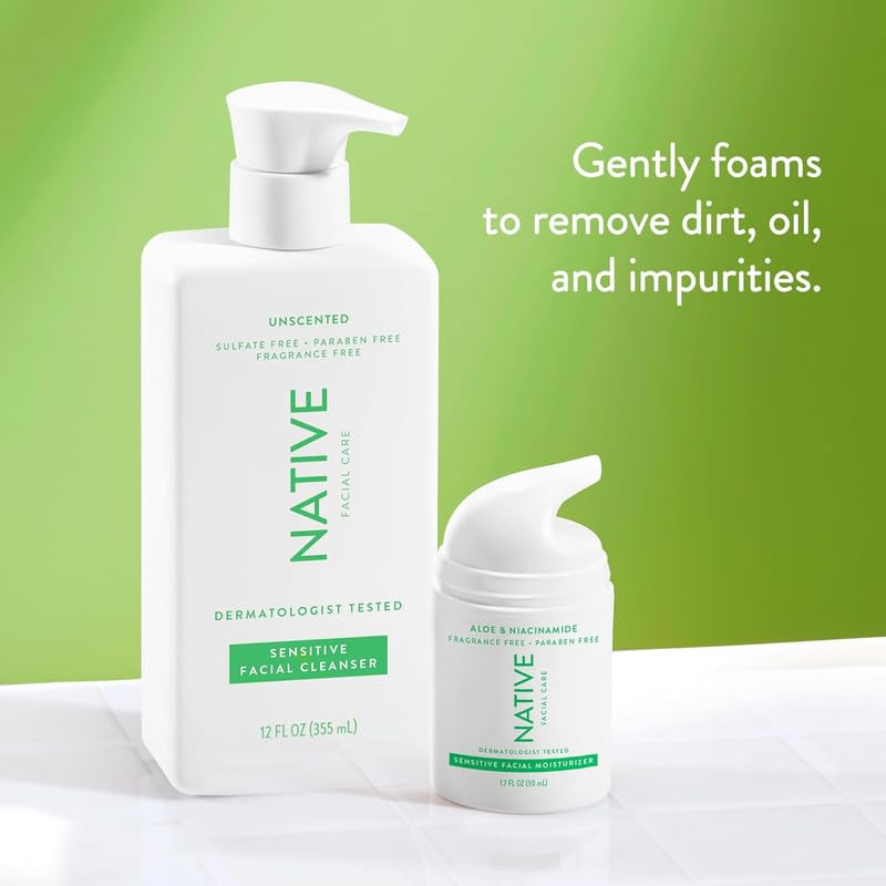 Foto 4 pulgar | Limpiador Facial Native Sensitive Face Wash 360 Ml (paquete De 2) - Venta Internacional.