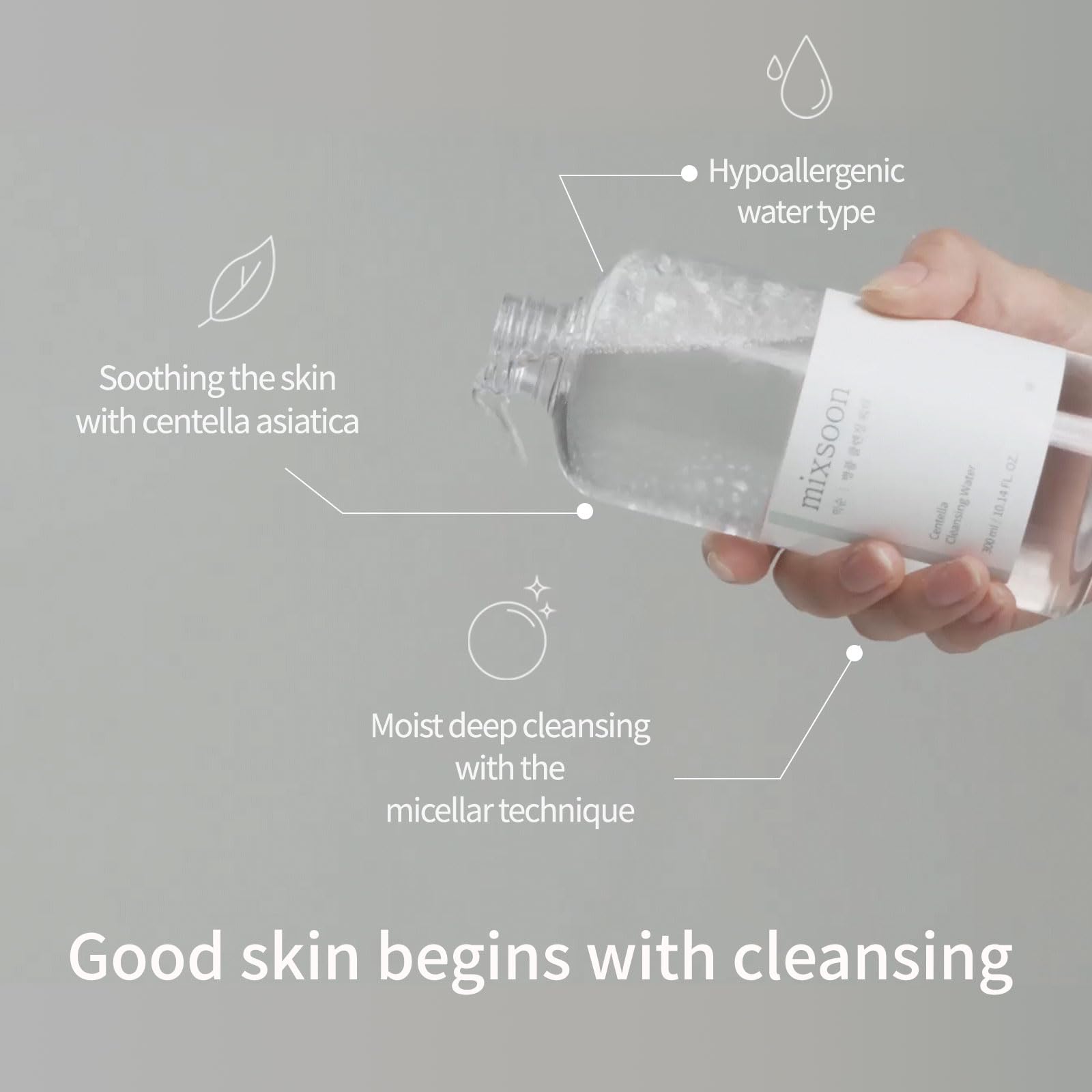 Foto 4 pulgar | Mezcla De Agua Limpiadora Centella 300 Ml Para Pieles Sensibles - Venta Internacional.