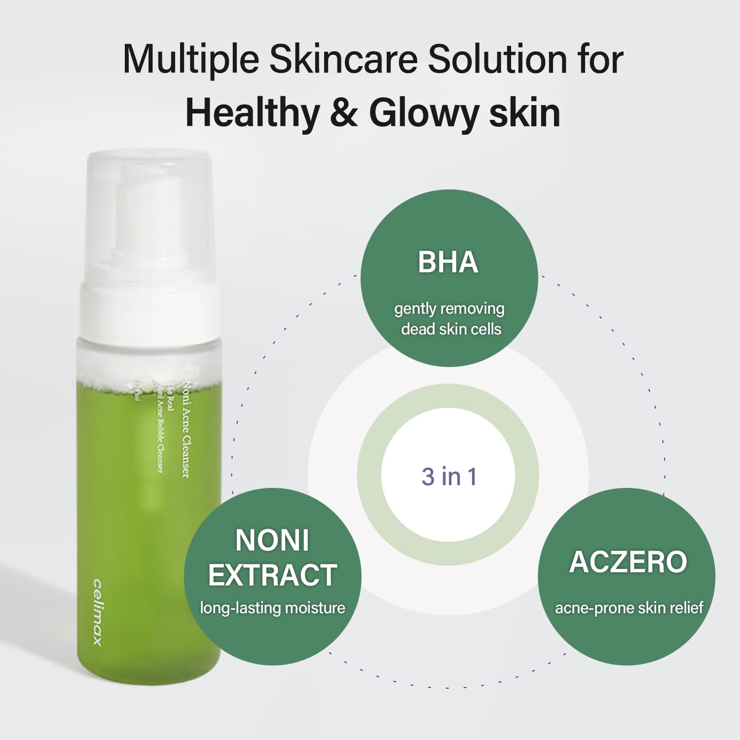 Foto 4 pulgar | Limpiador De Burbujas Celimax Noni Acne Para Pieles Sensibles 155 Ml - Venta Internacional.
