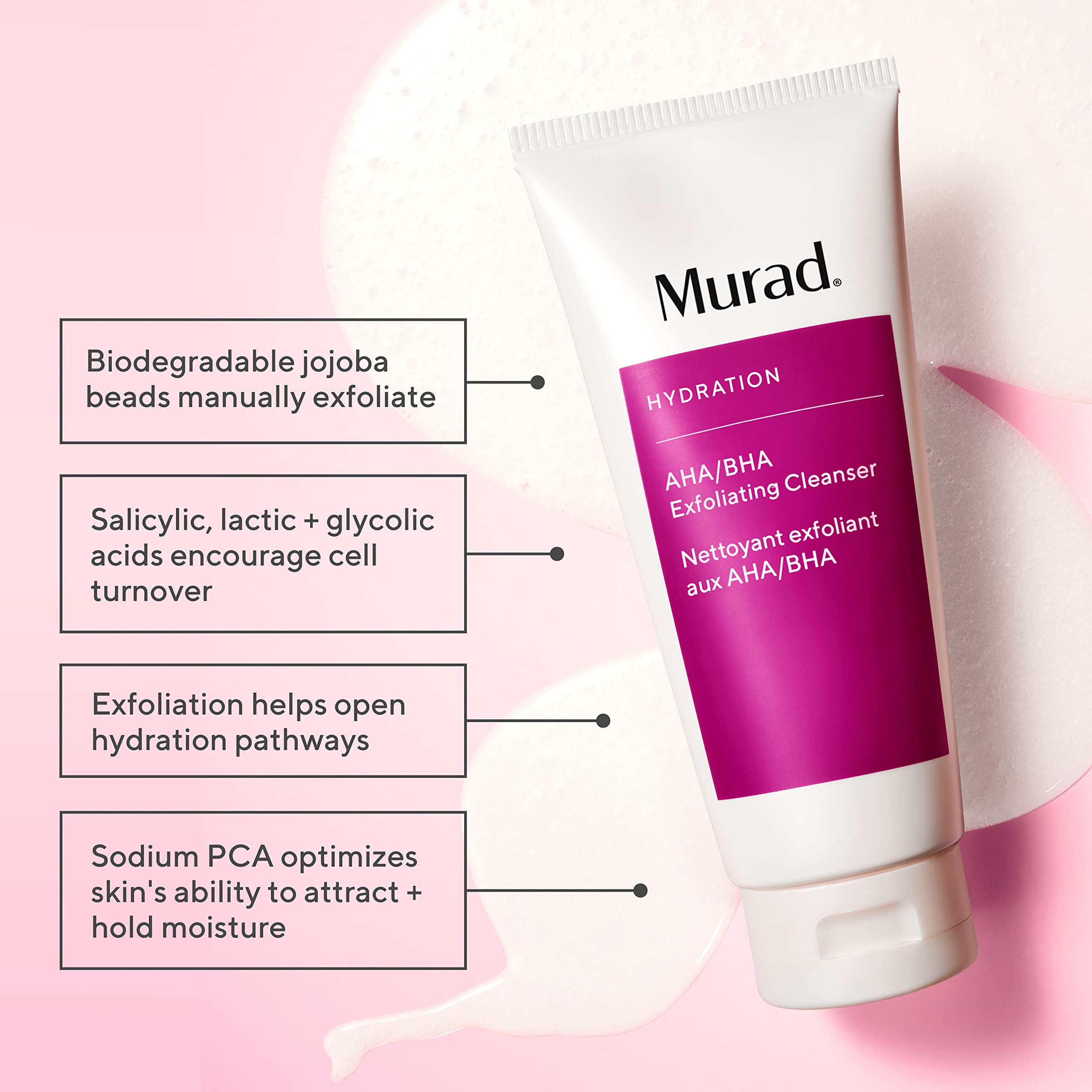 Foto 3 pulgar | Limpiador Murad Aha/bha Exfoliante Con Ácido Salicílico 200 Ml - Venta Internacional.