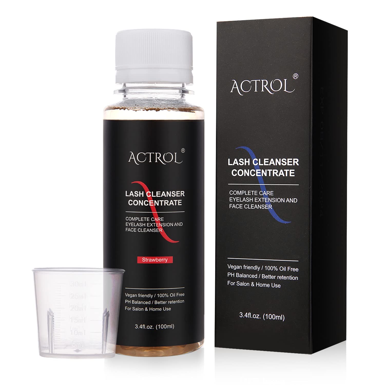 Limpiador De Pestañas Concentrado Actrol Fresa 100 Ml - Venta Internacional.