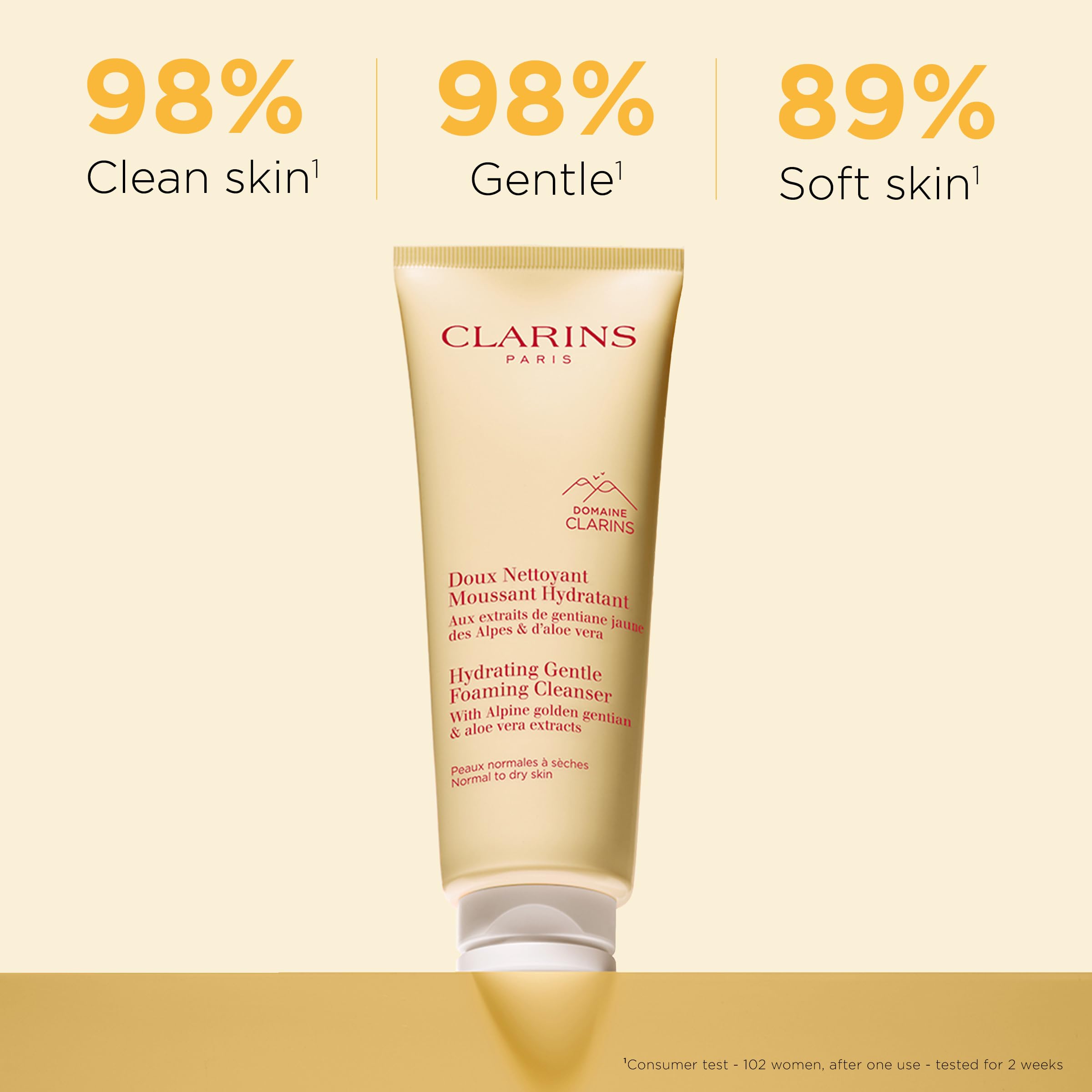 Foto 3 pulgar | Limpiador Facial Clarins Hidrating Suave Foaming 125 Ml - Venta Internacional.