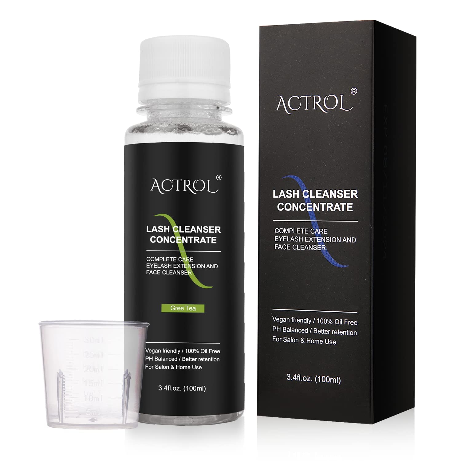 Limpiador De Pestañas Concentrado Actrol 100 Ml Té Verde - Venta Internacional.