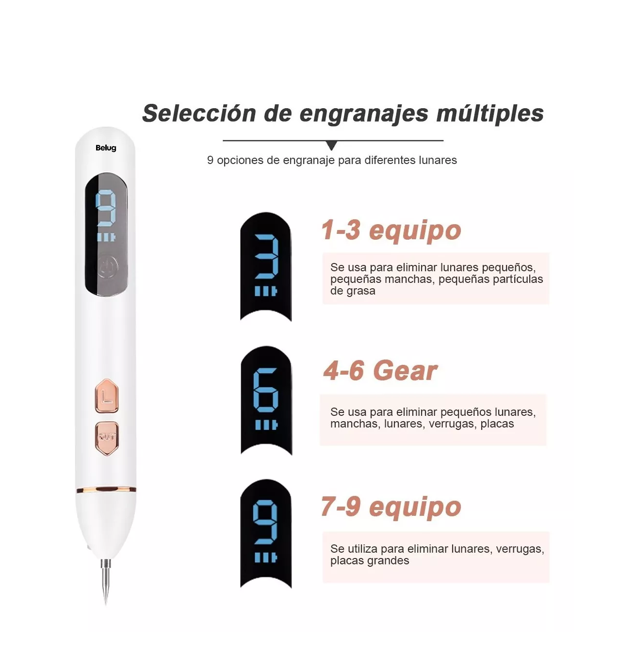Foto 4 pulgar | Pluma Cauterizador Para Quitar Verrugas Blanco Belug