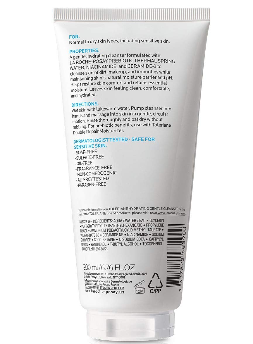 Foto 3 pulgar | Limpiador Facial La Roche-posay Toleriane Hidratante 400 Ml - Venta Internacional.