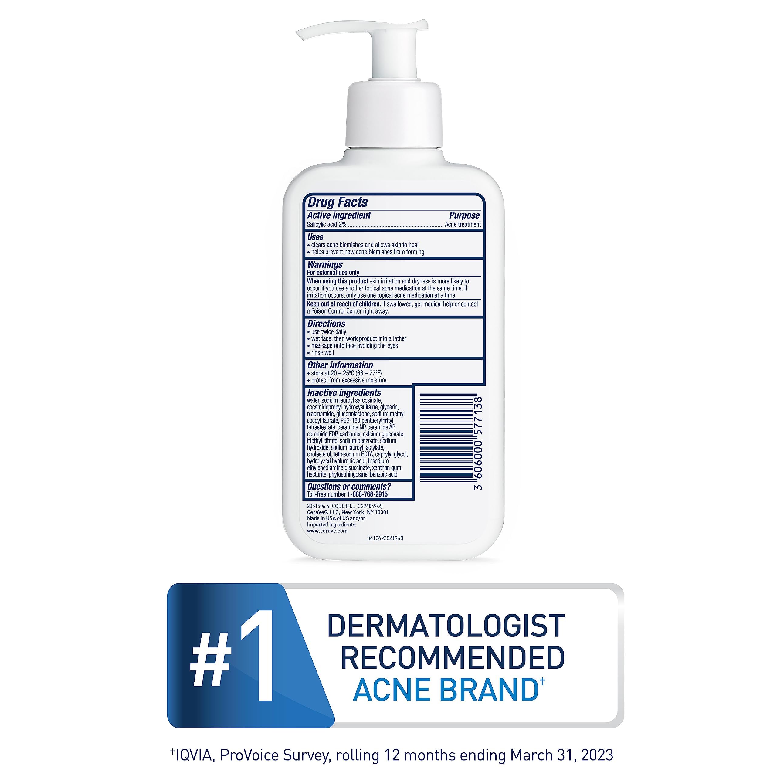 Foto 7 pulgar | Jabón Facial Cerave con Ácido Salicílico al 2% para Piel Gras 240 ml - Venta Internacional