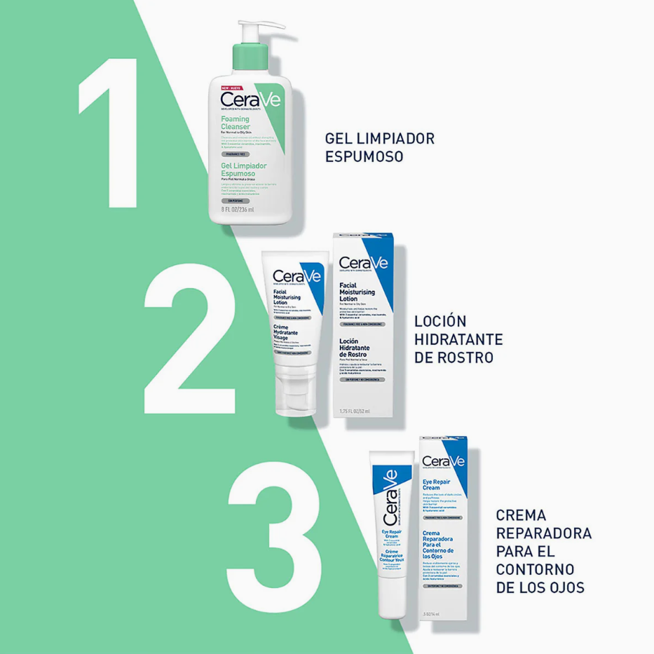 Foto 6 pulgar | Cerave Gel Limpiador Espumoso Facial 236ml Con Ácido Hialurónico Y Niacinamida Para Piel Grasa O Mixta | Limpieza Pr