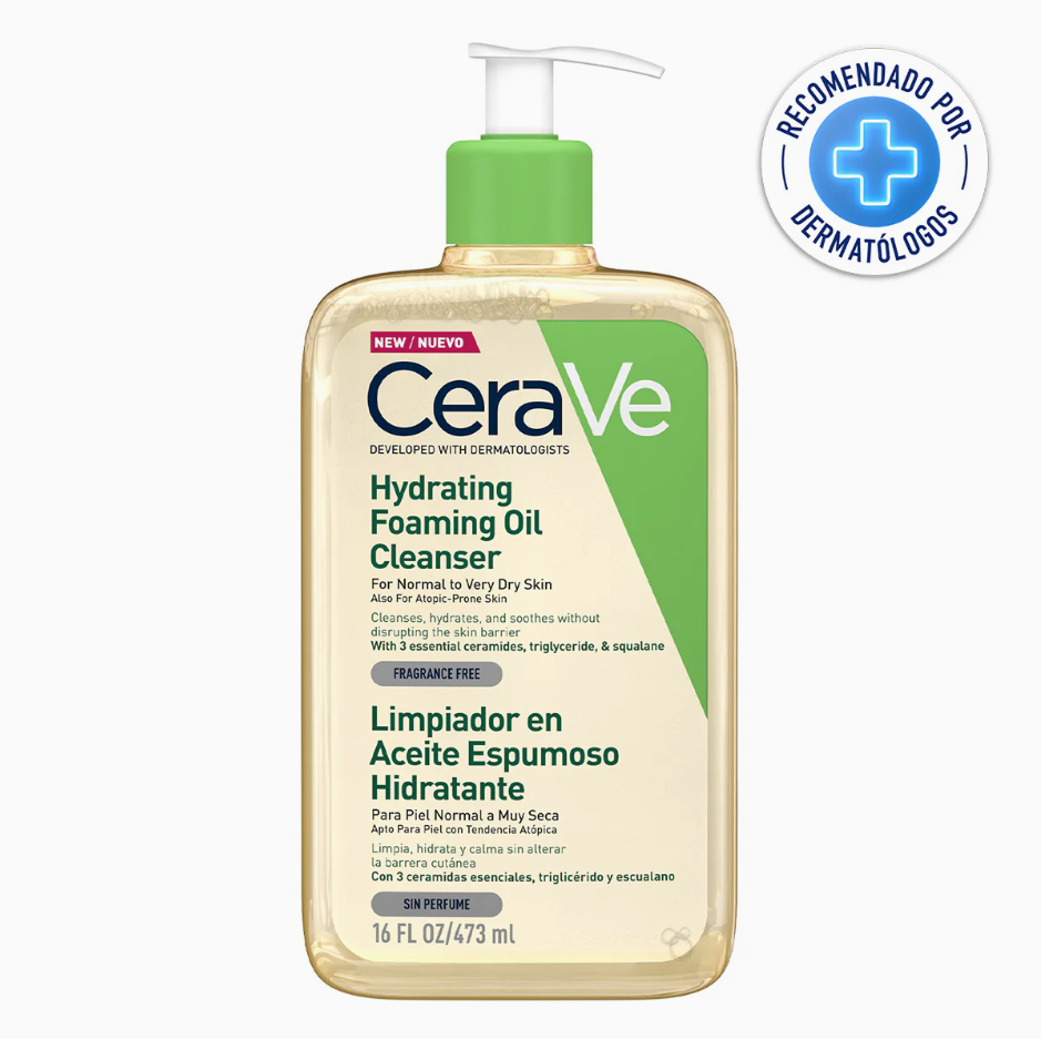 Foto 2 pulgar | Cerave Limpiador En Aceite Espumoso Facial Y Corporal 473ml | Hidratante, Piel Seca, Sensible, Sin Grasa