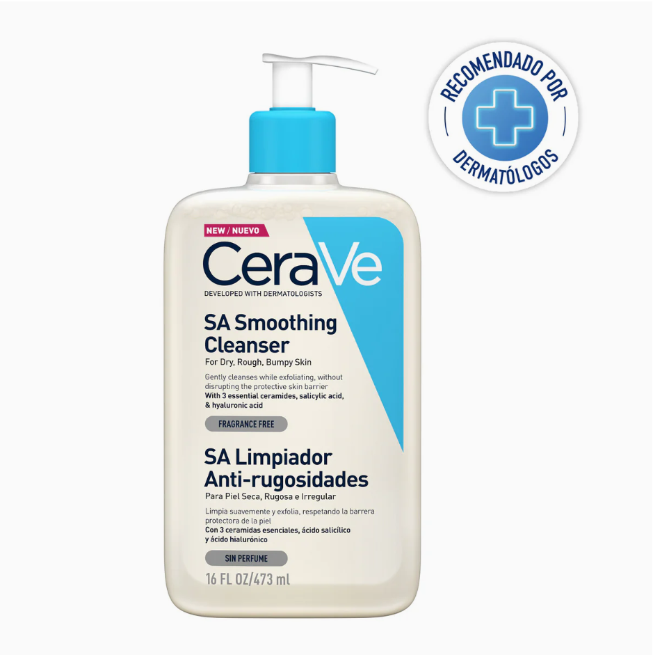Foto 2 pulgar | Cerave Sa Limpiador Anti-rugosidades Exfoliante Con Ácido Salicílico Y Ceramidas Para Piel Seca O Áspera 473ml
