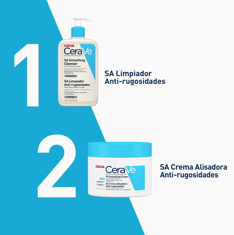 Foto 7 pulgar | Cerave Sa Limpiador Anti-rugosidades Exfoliante Con Ácido Salicílico Y Ceramidas Para Piel Seca O Áspera 473ml