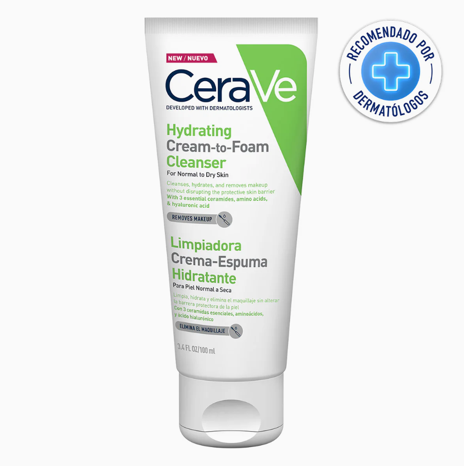 Foto 2 pulgar | Cerave Limpiadora Hidratante Facial Y Corporal 100ml | Crema A Espuma Suave Con Ácido Hialurónico