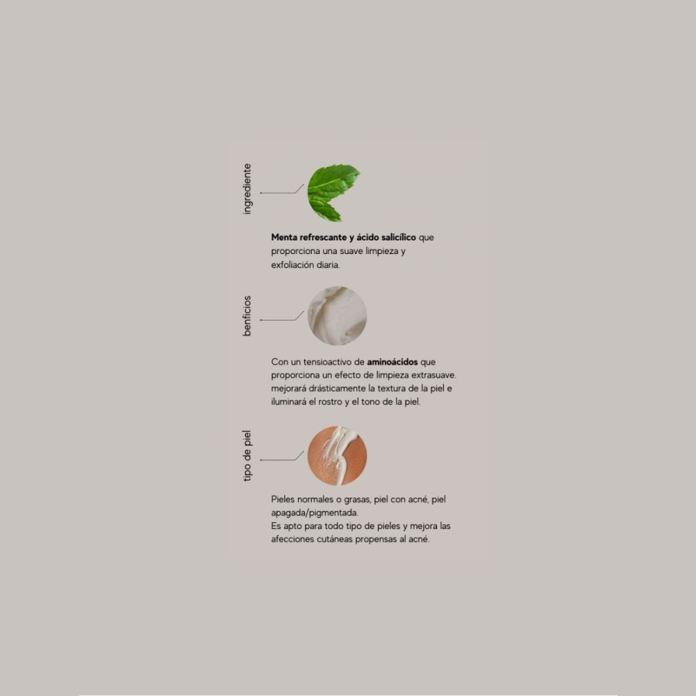 Foto 5 | Skincare Truth Peppermint Salicylic Cleanser Color Negro 60 Ml