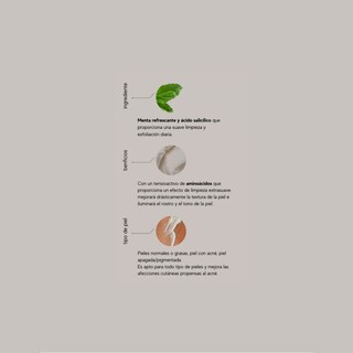Foto 5 | Skincare Truth Peppermint Salicylic Cleanser Color Negro 60 Ml