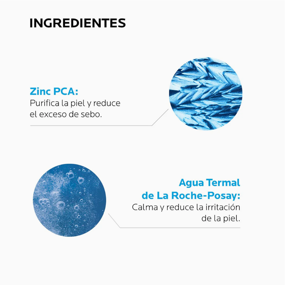 Foto 3 pulgar | La Roche Posay Effaclar Gel Limpiador Facial Piel Grasa Sensible Control Brillo Y Puntos Negros 400ml