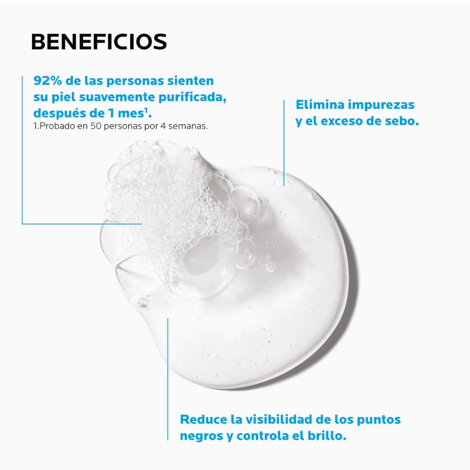 Foto 4 | La Roche Posay Effaclar Gel Limpiador Facial Piel Grasa Sensible Control Brillo Y Puntos Negros 400ml