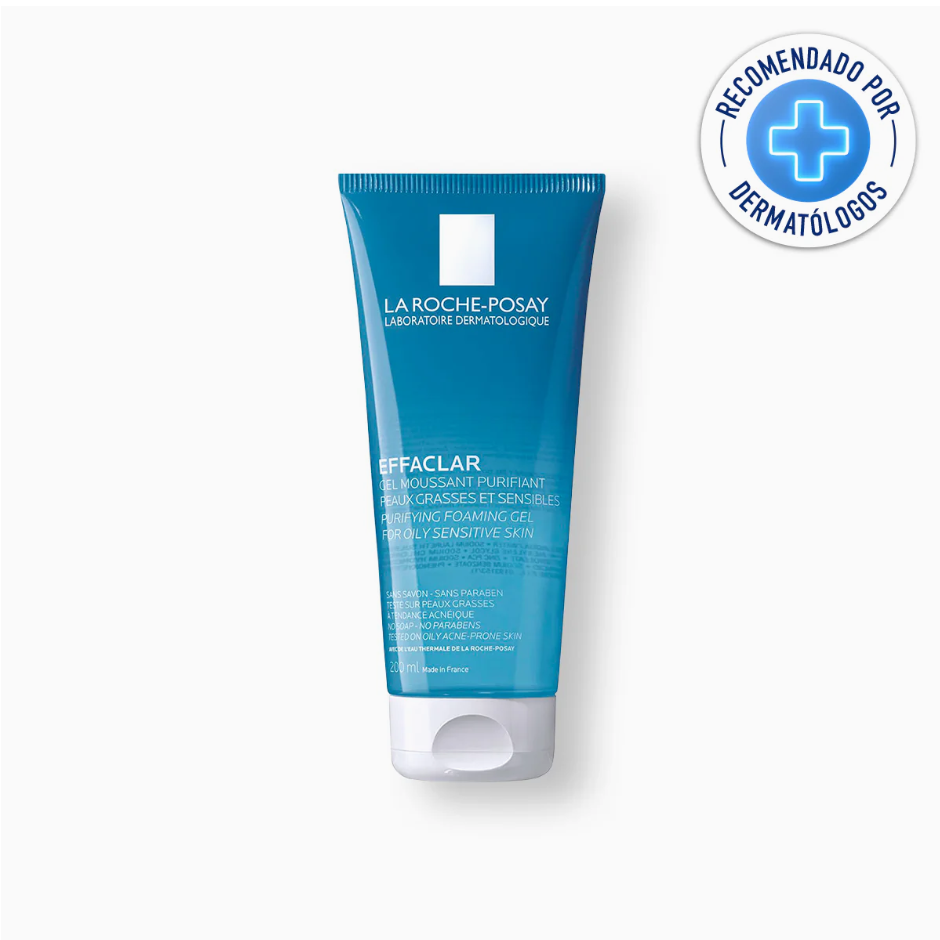 La Roche Posay Effaclar Gel Limpiador Facial Piel Grasa Sensible Control Brillo Y Puntos Negros 200ml