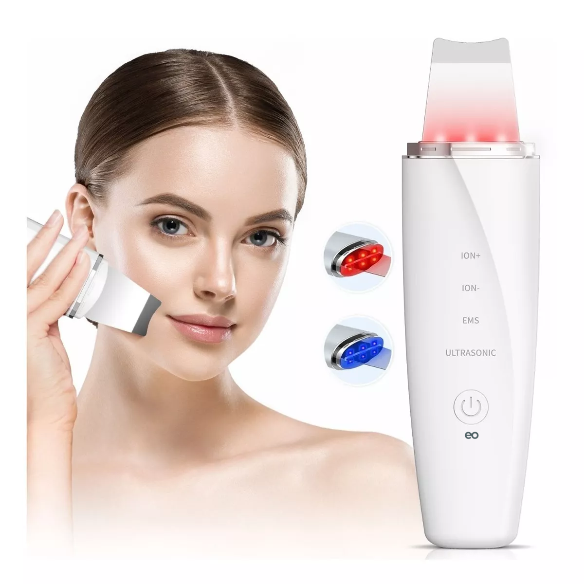 Foto 3 pulgar | Limpiador Ultrasónico Facial Peeling Impermeable Eo Safe Imports Esi-11703-1 Blanco