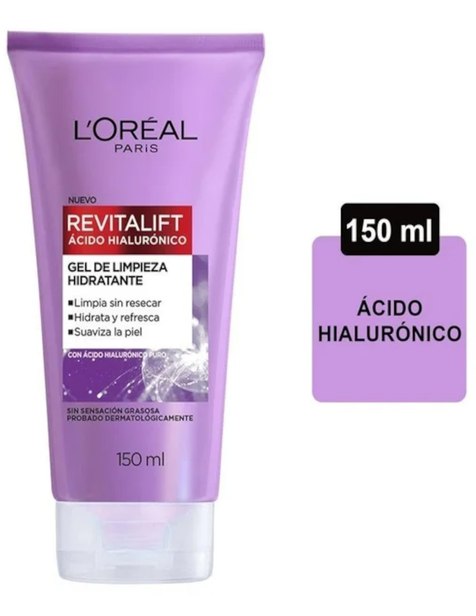 Foto 5 pulgar | Gel Limpiador Facial L'oréal Paris Con Ácido Hialurónico + Termo De Agua Güish