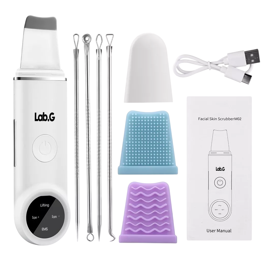 Limpiador Facial Espátula Ultrasónica Lab.g Blanco