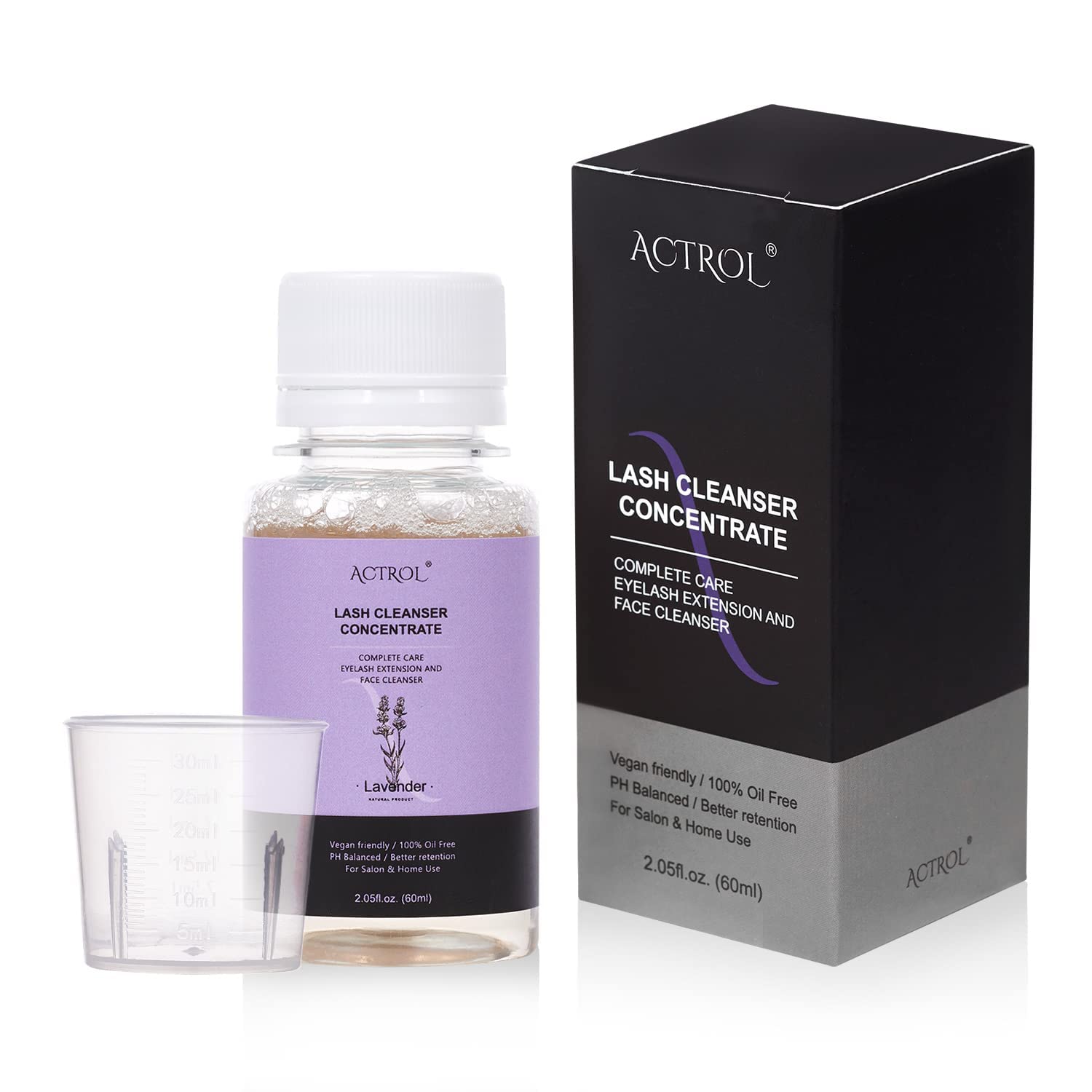 Foto 2 pulgar | Limpiador de Pestañas Concentrado Actrol Lavender 60 Ml Professional - Venta Internacional