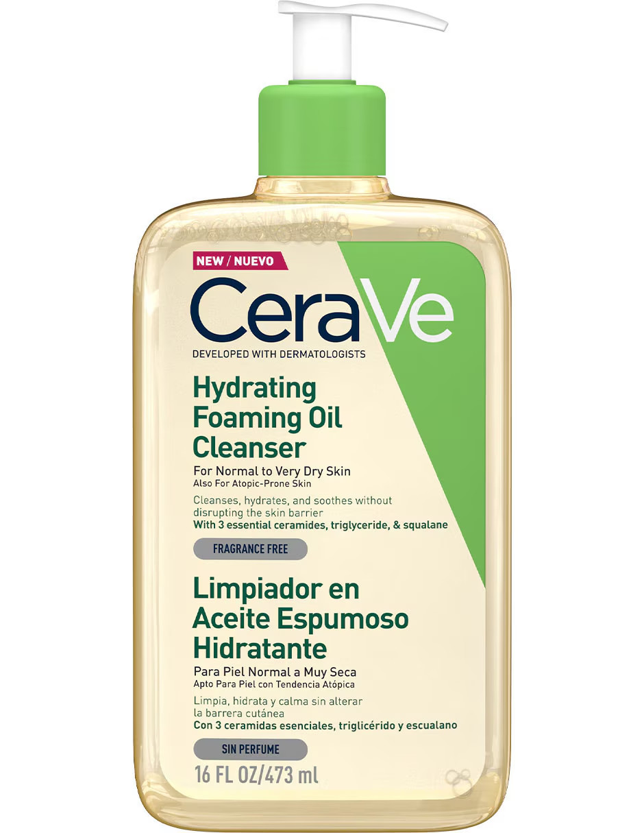 Foto 3 pulgar | Cerave Aceite Limpiador Piel Normal A Muy Seca + Termo De Agua De Regalo Güish
