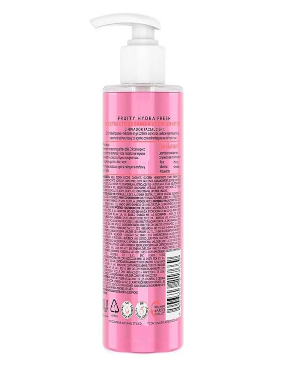 Foto 4 pulgar | Pond's Gel Limpiador Facial Fruity Hydra Fresh Sandía + Termo De Agua De Regalo Güish