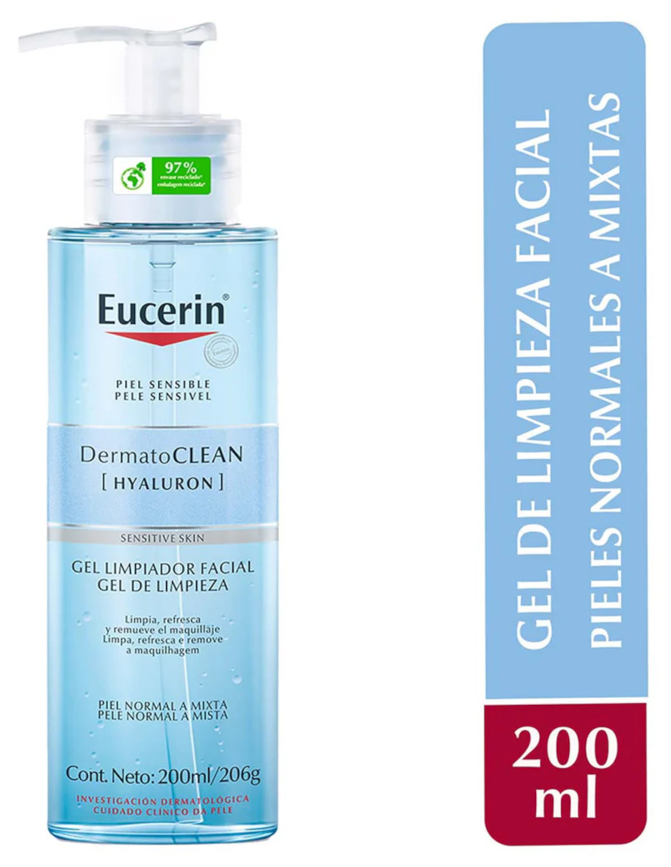 Foto 4 pulgar | Gel Limpiador Facial Dermatoclean Piel Normal A Mixta + Termo De Agua De Regalo Güish