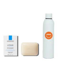 Foto 1 | Barra Dermolimpiadora La Roche Posay Lipikar Surgras + Termo De Agua De Regalo Güish